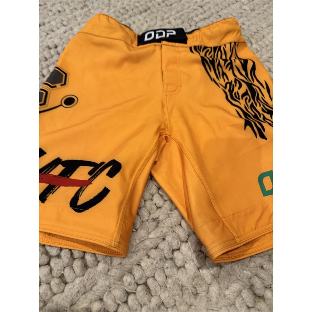Odioie Ufc Fighting Shorts Yellow Men's Small Mma Fighting Shorts